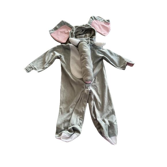 Elephant Gray Halloween Costume Dumbo Dress-Up Infant 6-12 Months 2 Pc Outfit - Picture 1 of 9
